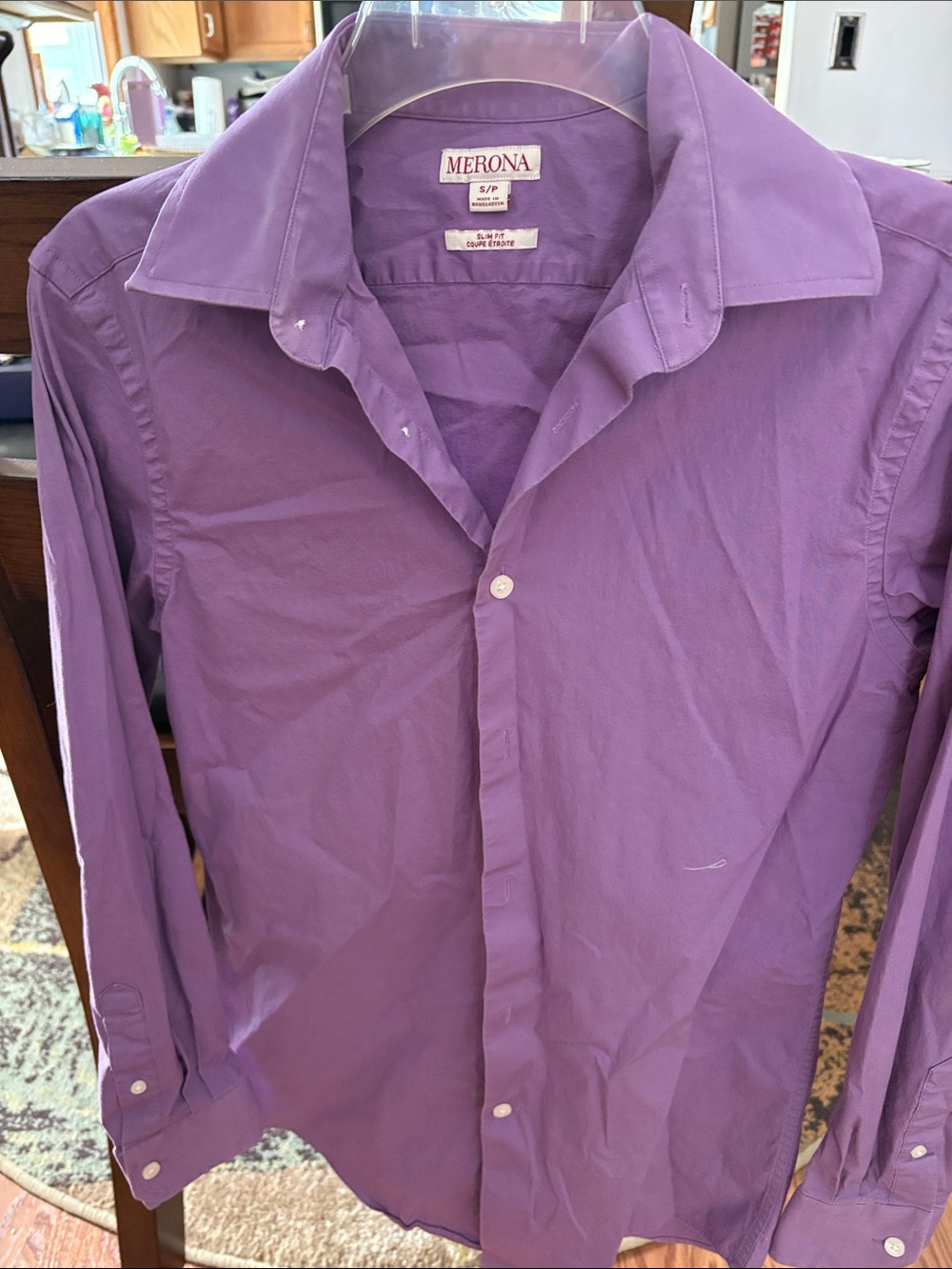 Merona Men's Purple Button-Up Shirt